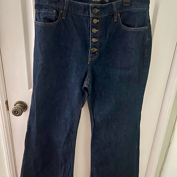 Women’s Lauren Ralph Lauren Jeans, Button Fly, Wide Leg, Size 14 - Picture 5 of 7